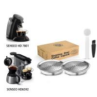 ICafilas для кофемашины Philips Senseo, колпачки из нержавеющей стали для кофейных капсул, многоразовый фильтр для кофемашины Espresso