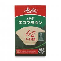 Фильтровальная бумага Melitta для чашек Eco Brown FSC Mix 1x2 Natural Brown 100 листов 2~4 PE-12GBN